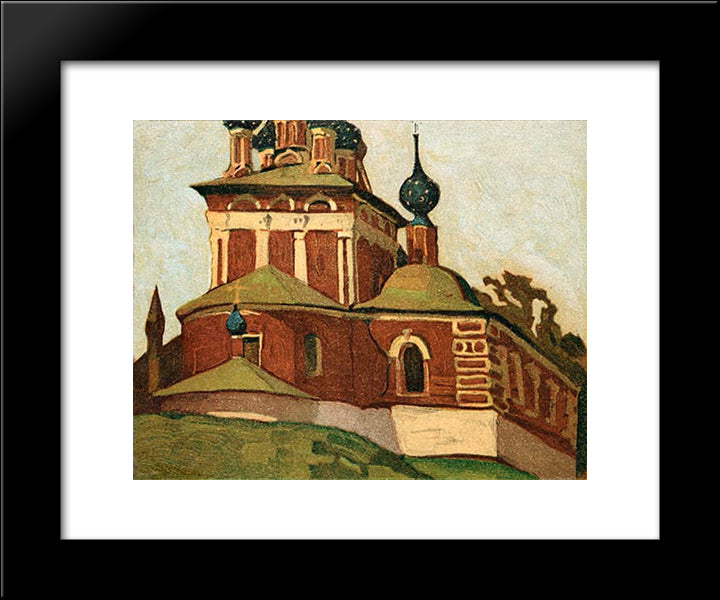 Uglich. Church Of Prince Dmitry. 20x24 Black Modern Wood Framed Art Print Poster by Roerich, Nicholas