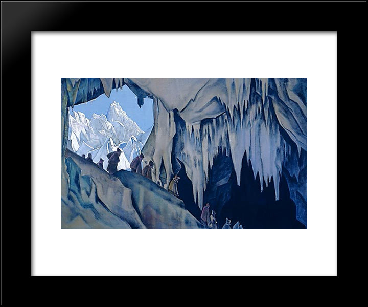 Underground Chud 20x24 Black Modern Wood Framed Art Print Poster by Roerich, Nicholas