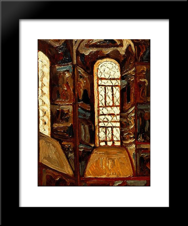 Yaroslavl. Church Of The Epiphany. 20x24 Black Modern Wood Framed Art Print Poster by Roerich, Nicholas
