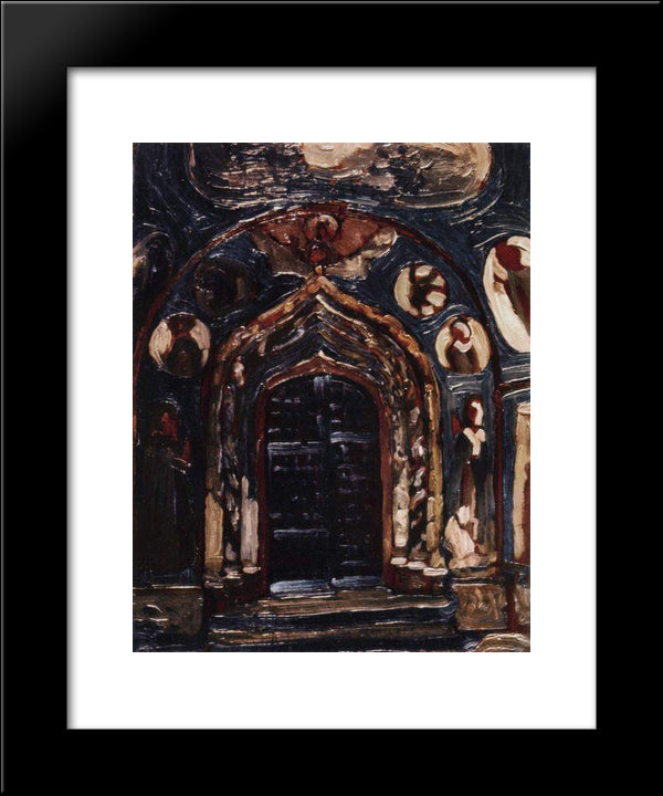 Yaroslavl. Church Of Virgin Nativity. 20x24 Black Modern Wood Framed Art Print Poster by Roerich, Nicholas