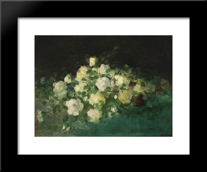 Wild Roses 20x24 Black Modern Wood Framed Art Print Poster by Grigorescu, Nicolae