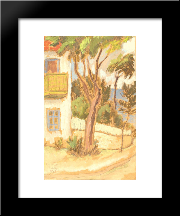 Balcic Corner 20x24 Black Modern Wood Framed Art Print Poster by Tonitza, Nicolae