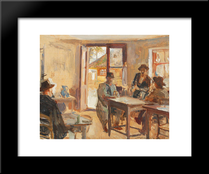 Inn 20x24 Black Modern Wood Framed Art Print Poster by Vermont, Nicolae