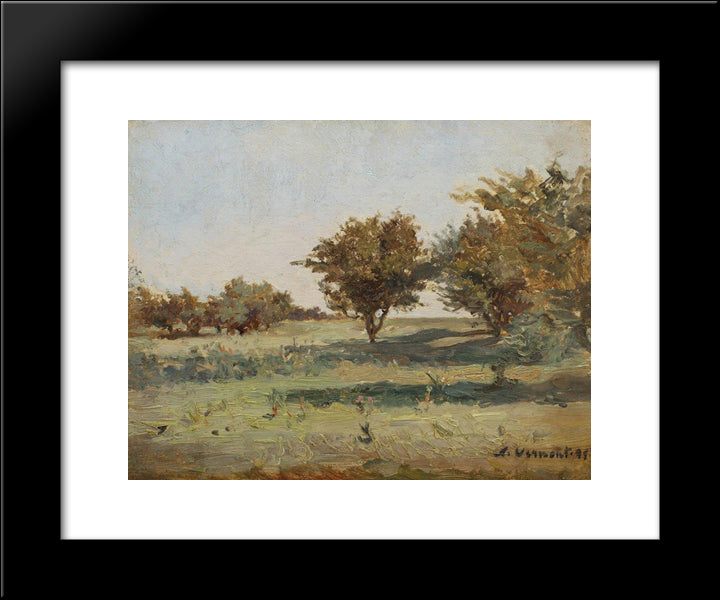 Summer Day 20x24 Black Modern Wood Framed Art Print Poster by Vermont, Nicolae