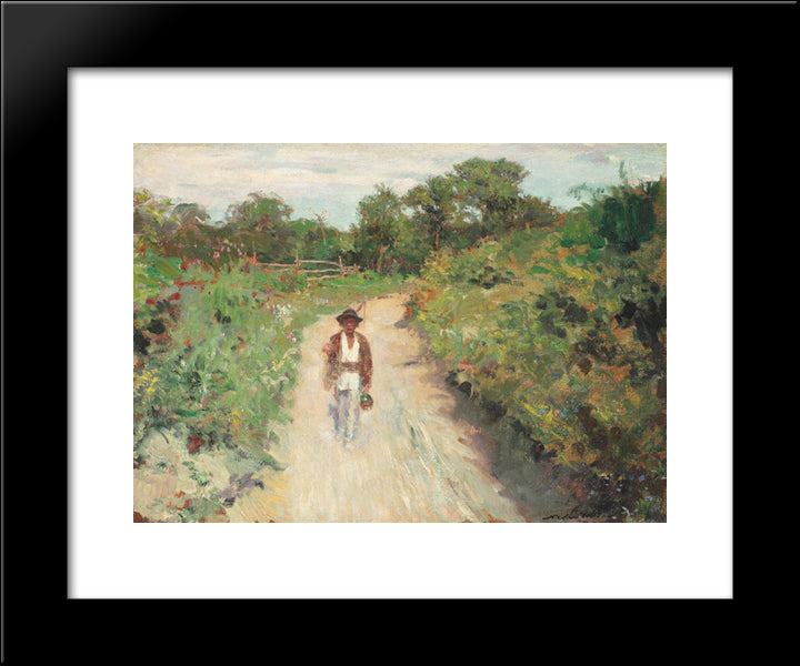 The Way Home 20x24 Black Modern Wood Framed Art Print Poster by Vermont, Nicolae