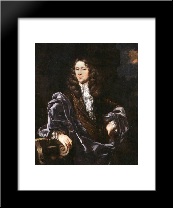 Portrait Of A Man 20x24 Black Modern Wood Framed Art Print Poster by Maes, Nicolaes