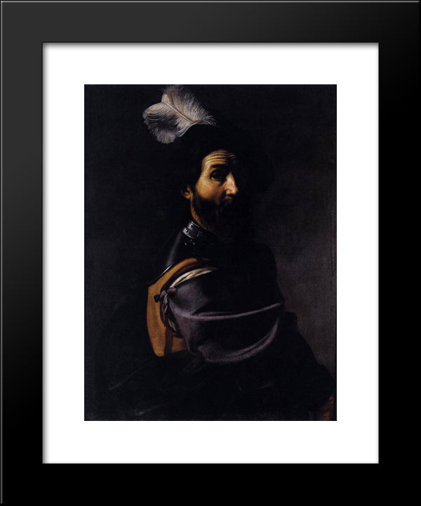 Soldier 20x24 Black Modern Wood Framed Art Print Poster by Tournier, Nicolas