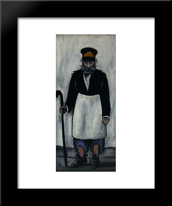 Gate Keeper 20x24 Black Modern Wood Framed Art Print Poster by Pirosmani, Niko