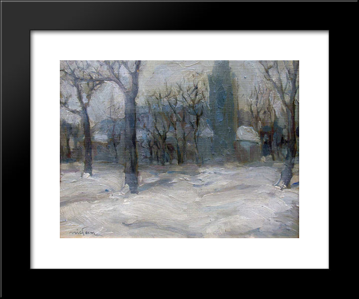 Winter In Innsbruck 20x24 Black Modern Wood Framed Art Print Poster by Tanev, Nikola
