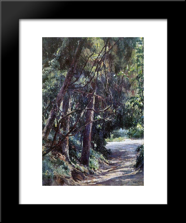 Old Park 20x24 Black Modern Wood Framed Art Print Poster by Ge, Nikolai