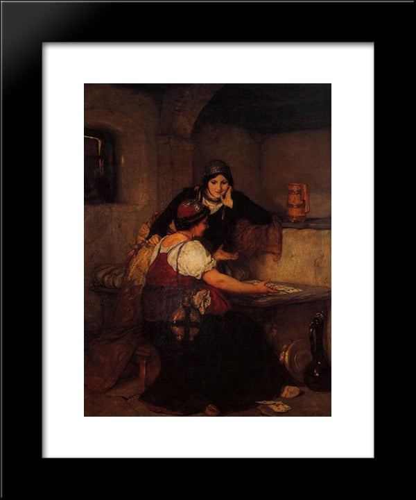 Cards 20x24 Black Modern Wood Framed Art Print Poster by Gyzis, Nikolaos