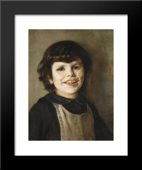 Portrait Of Tilemahos Gyzis 20x24 Black Modern Wood Framed Art Print Poster by Gyzis, Nikolaos