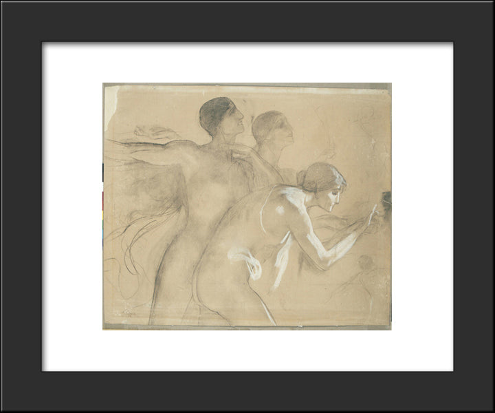 The Apotheosis Of Bavaria 20x24 Black Modern Wood Framed Art Print Poster by Gyzis, Nikolaos