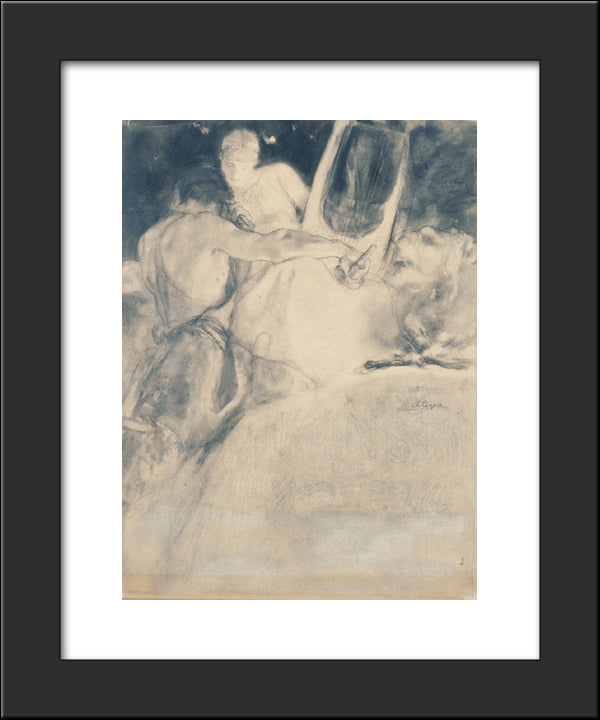 The Soul Of The Artist 20x24 Black Modern Wood Framed Art Print Poster by Gyzis, Nikolaos
