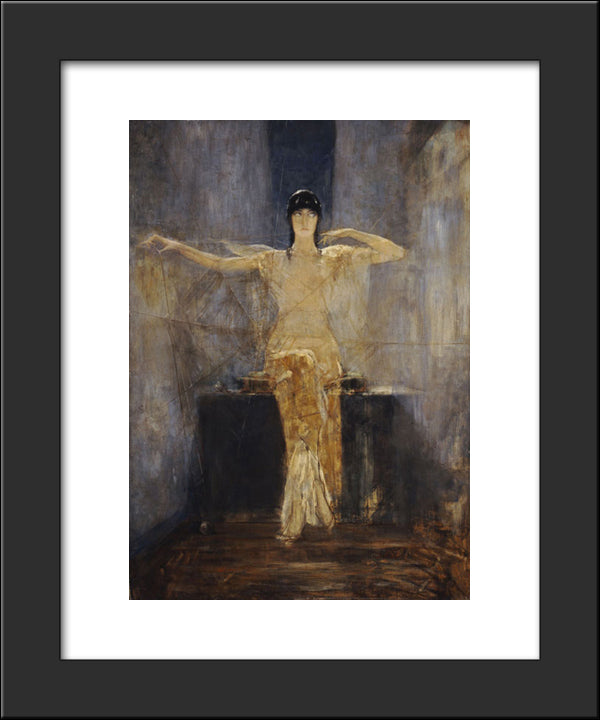 The Spider 20x24 Black Modern Wood Framed Art Print Poster by Gyzis, Nikolaos