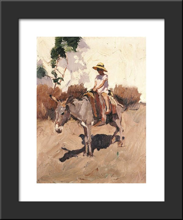 The Donkey 20x24 Black Modern Wood Framed Art Print Poster by Lytras, Nikolaos