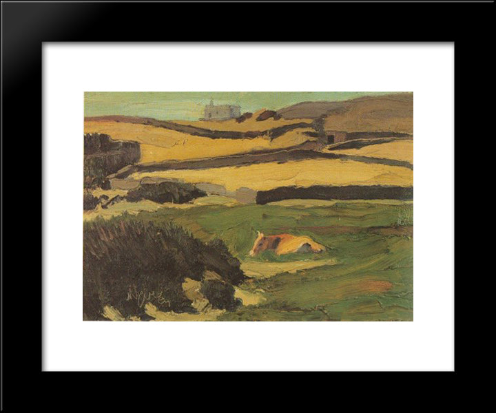 The Meadow 20x24 Black Modern Wood Framed Art Print Poster by Lytras, Nikolaos
