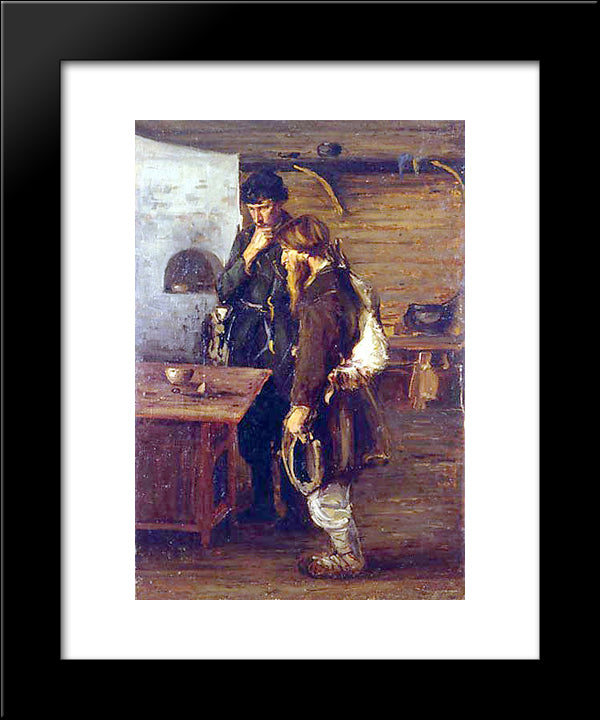 Hunters 20x24 Black Modern Wood Framed Art Print Poster by Bogdanov Belsky, Nikolay
