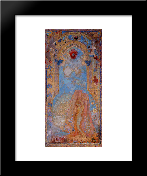 Andromeda 20x24 Black Modern Wood Framed Art Print Poster by Redon, Odilon