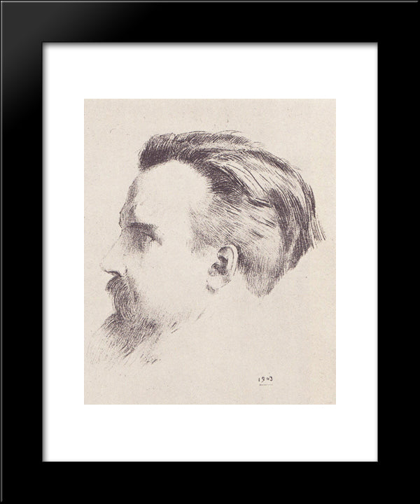 Maurice Denis 20x24 Black Modern Wood Framed Art Print Poster by Redon, Odilon