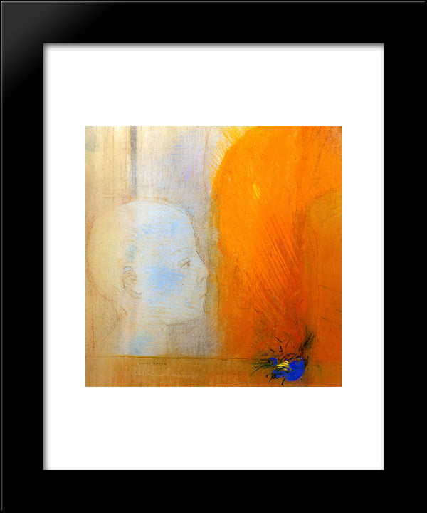 The Child 20x24 Black Modern Wood Framed Art Print Poster by Redon, Odilon