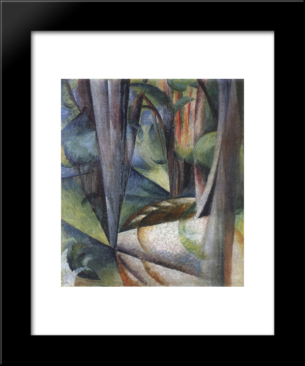 Forest. Boyarka. 20x24 Black Modern Wood Framed Art Print Poster by Bogomazov, Oleksandr
