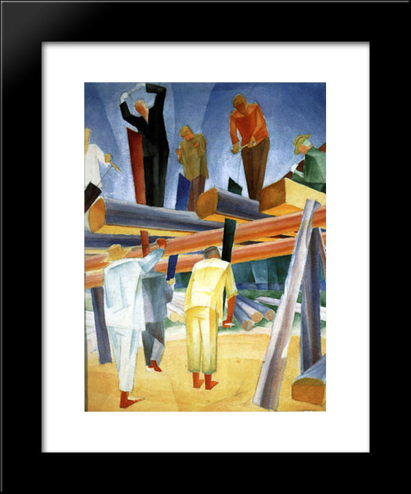 Sawyers 20x24 Black Modern Wood Framed Art Print Poster by Bogomazov, Oleksandr