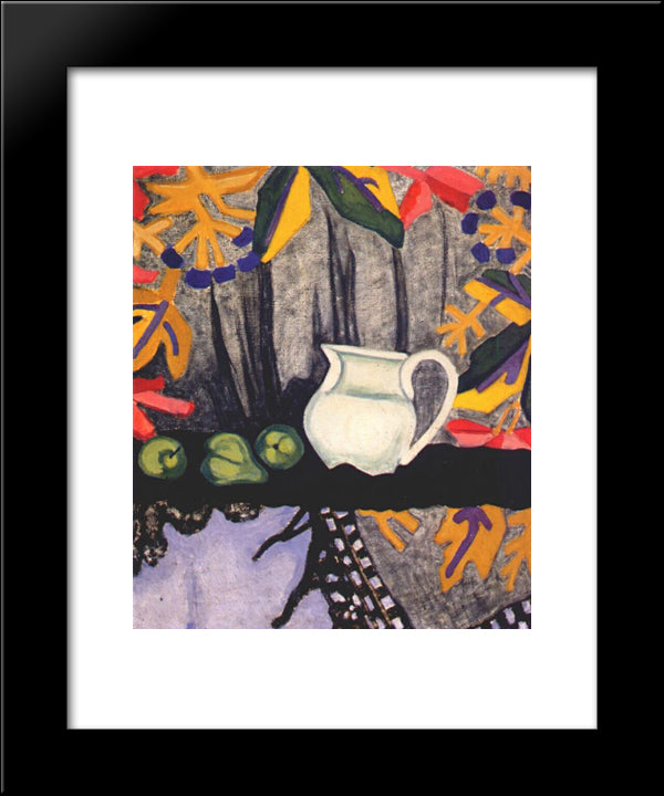 Still Life 20x24 Black Modern Wood Framed Art Print Poster by Rozanova, Olga