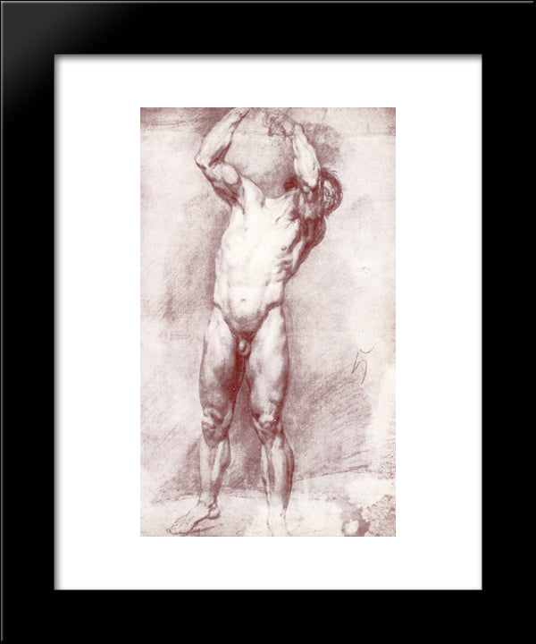 Sitter 20x24 Black Modern Wood Framed Art Print Poster by Kiprensky, Orest