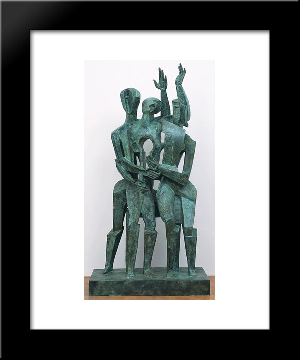 The Return Of The Prodigal Son 20x24 Black Modern Wood Framed Art Print Poster by Zadkine, Ossip