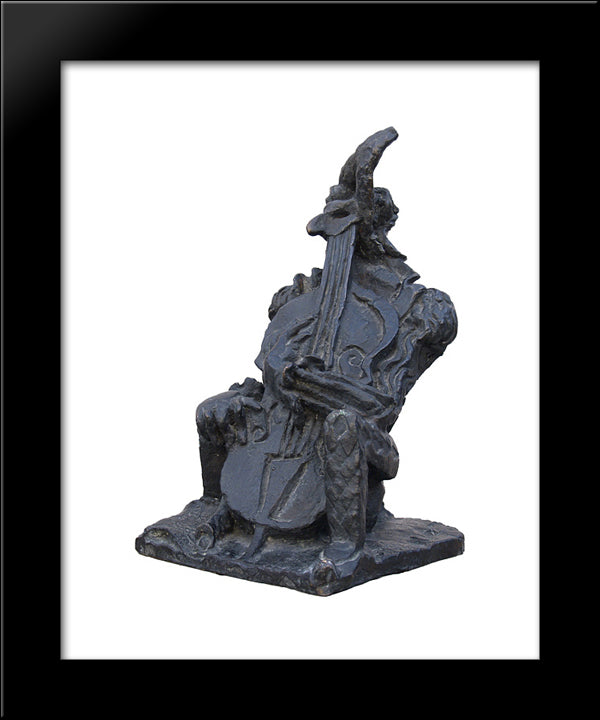 The Second Character 20x24 Black Modern Wood Framed Art Print Poster by Zadkine, Ossip