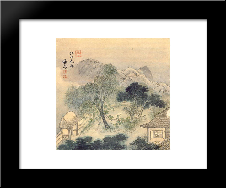 Landscape 20x24 Black Modern Wood Framed Art Print Poster by Owon