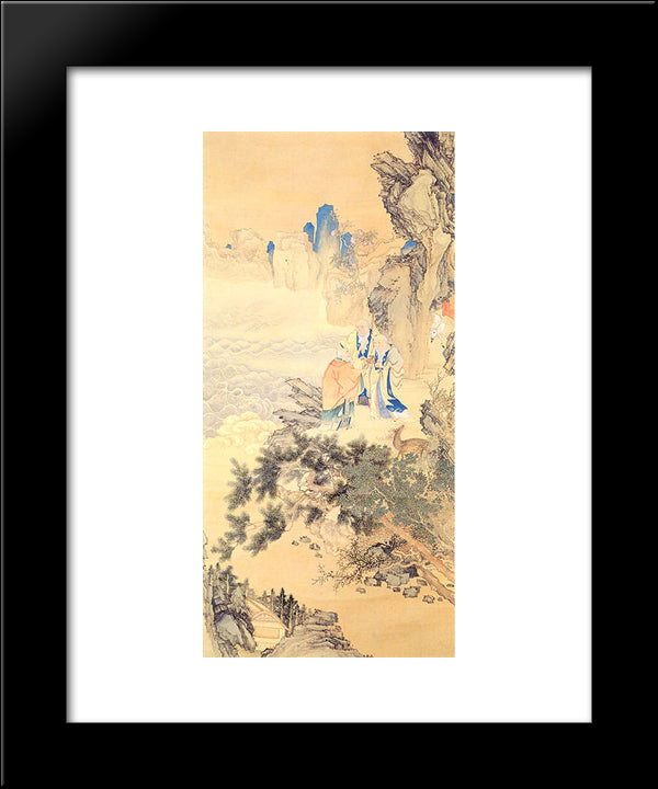 Samin Munnyeondo 20x24 Black Modern Wood Framed Art Print Poster by Owon