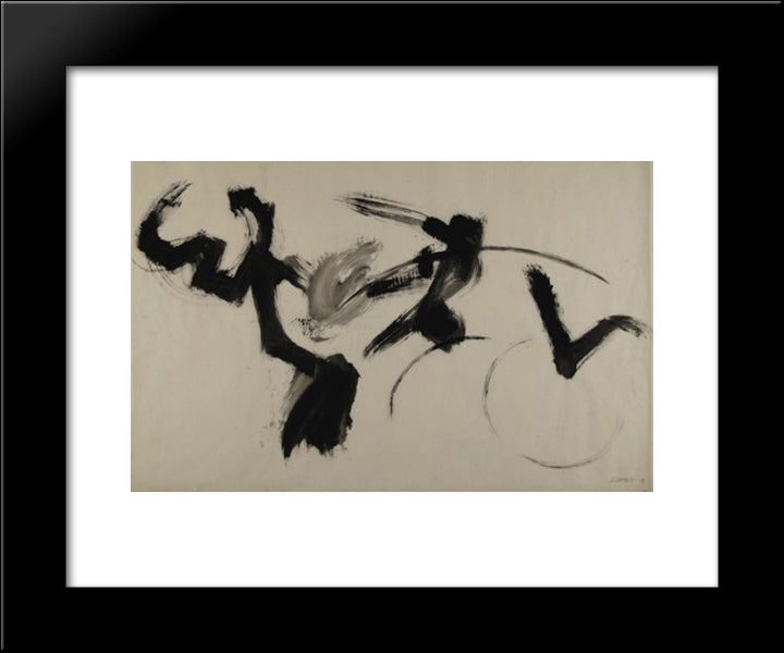 Untitled 20x24 Black Modern Wood Framed Art Print Poster by Scheggi, Paolo