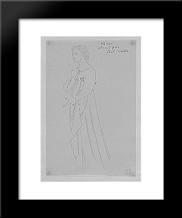 After A Work 20x24 Black Modern Wood Framed Art Print Poster by Uccello, Paolo