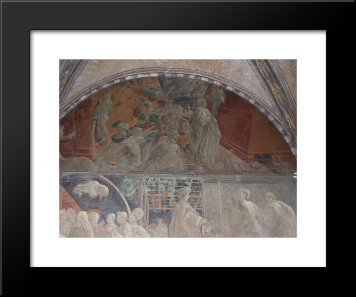 Flood 20x24 Black Modern Wood Framed Art Print Poster by Uccello, Paolo