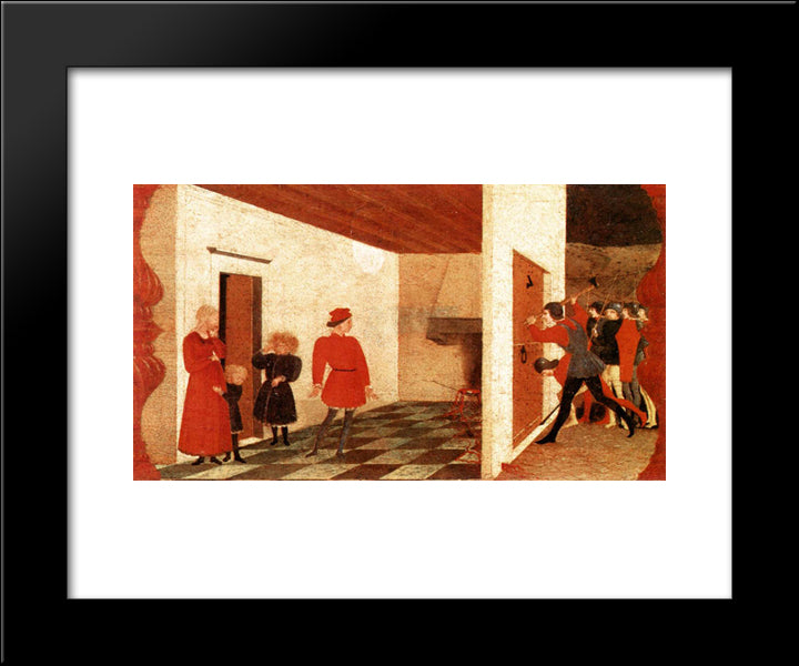 Miracle Of The Desecrated Host 20x24 Black Modern Wood Framed Art Print Poster by Uccello, Paolo