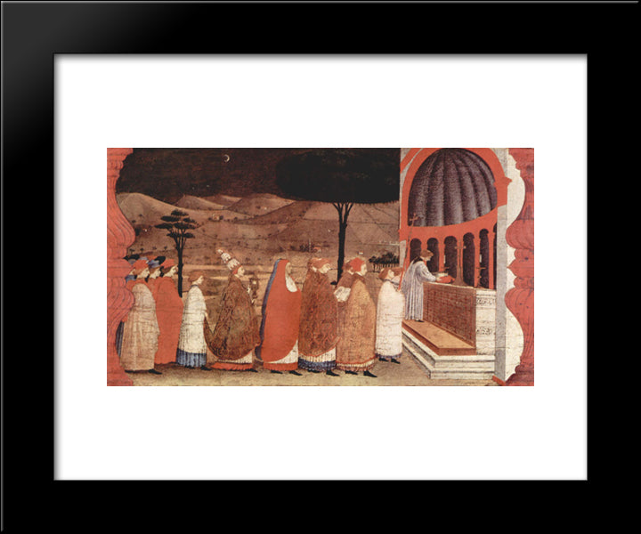 Procession Of Re-Ordained In A Church 20x24 Black Modern Wood Framed Art Print Poster by Uccello, Paolo