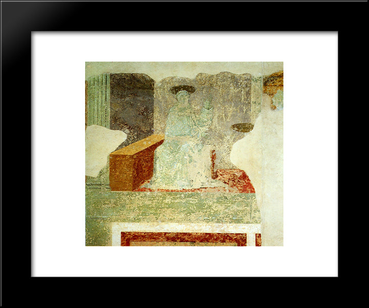Scenes Of Monastic Life 20x24 Black Modern Wood Framed Art Print Poster by Uccello, Paolo