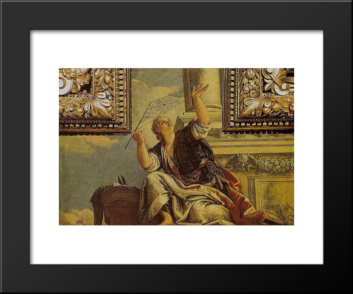 Arachne(Dialects) 20x24 Black Modern Wood Framed Art Print Poster by Veronese, Paolo