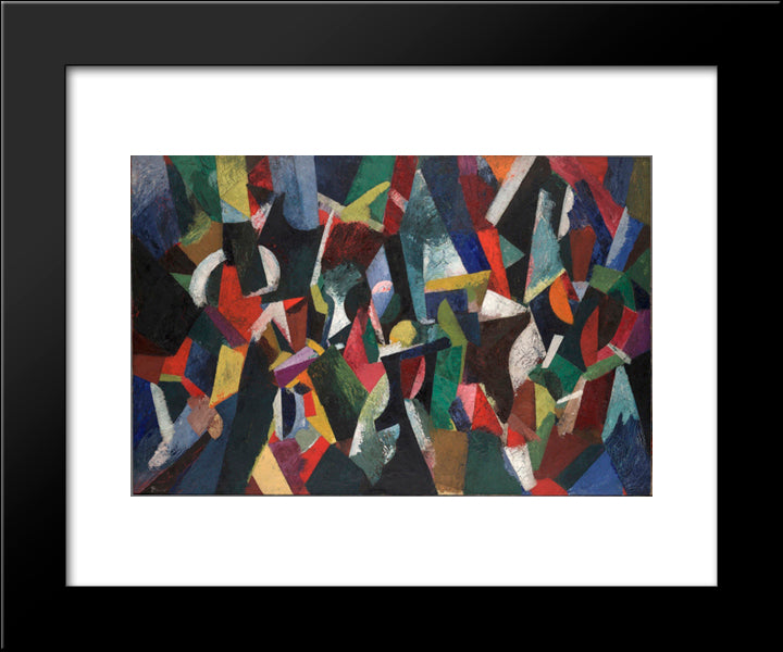 Composition Iv 20x24 Black Modern Wood Framed Art Print Poster by Bruce, Patrick Henry