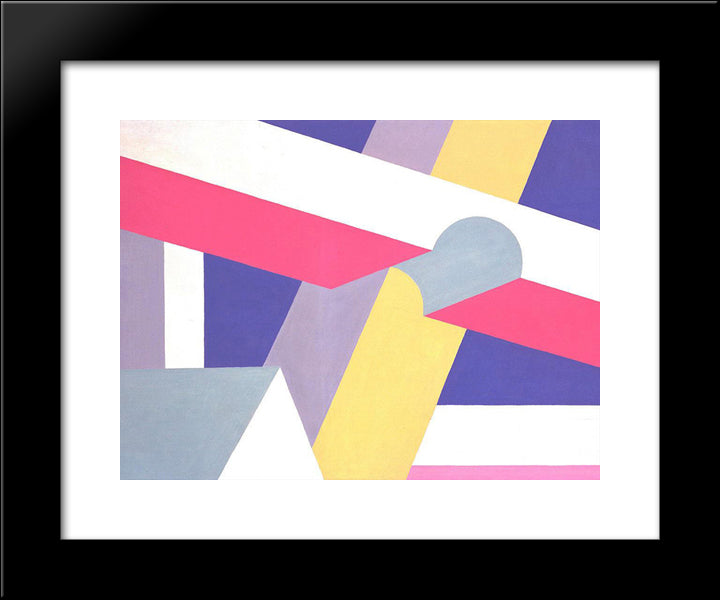 Transverse Beams 20x24 Black Modern Wood Framed Art Print Poster by Bruce, Patrick Henry