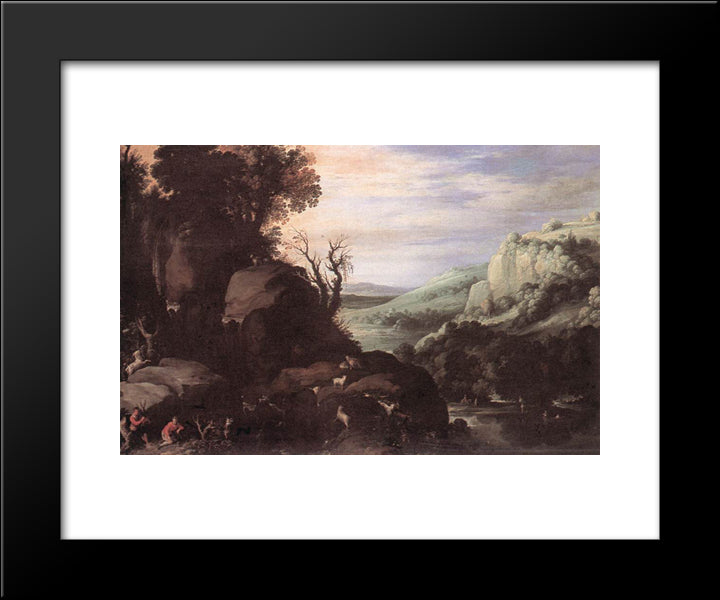 Landscape 20x24 Black Modern Wood Framed Art Print Poster by Bril, Paul