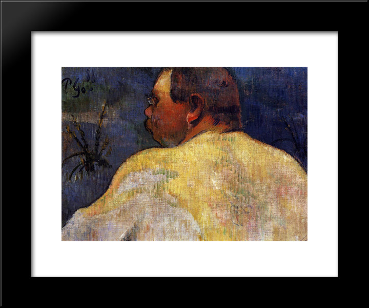 Captain Jacob 20x24 Black Modern Wood Framed Art Print Poster by Gauguin, Paul