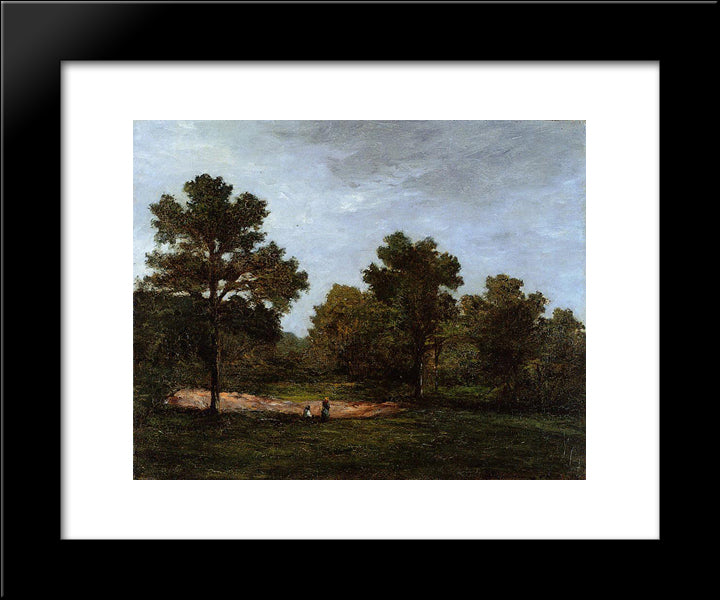 Clearing 20x24 Black Modern Wood Framed Art Print Poster by Gauguin, Paul