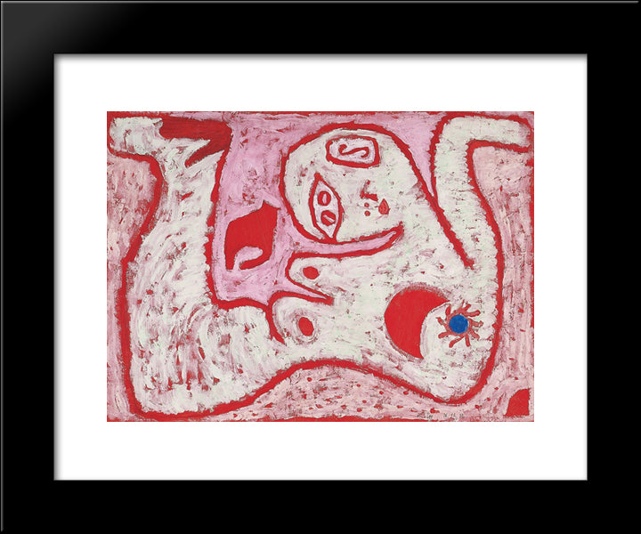 A Woman For Gods 20x24 Black Modern Wood Framed Art Print Poster by Klee, Paul