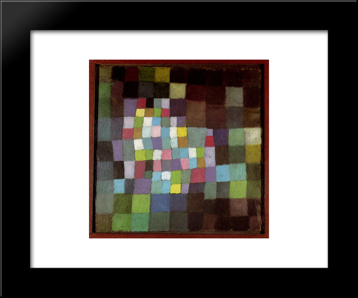 Abstraction With Reference To A Flowering Tree 20x24 Black Modern Wood Framed Art Print Poster by Klee, Paul