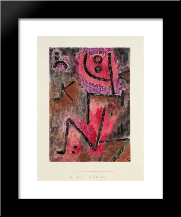 After Annealing 20x24 Black Modern Wood Framed Art Print Poster by Klee, Paul