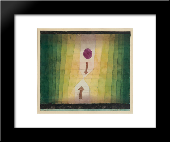 Before The Blitz 20x24 Black Modern Wood Framed Art Print Poster by Klee, Paul