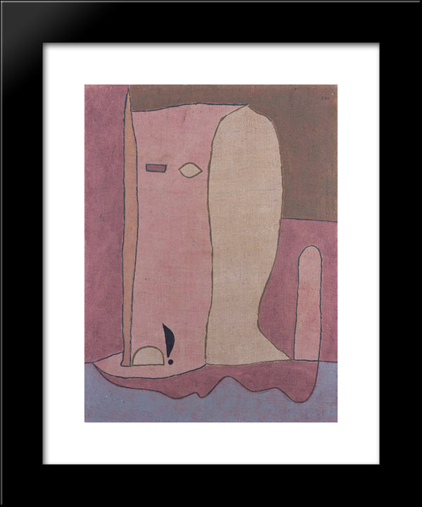 Garden Figure 20x24 Black Modern Wood Framed Art Print Poster by Klee, Paul